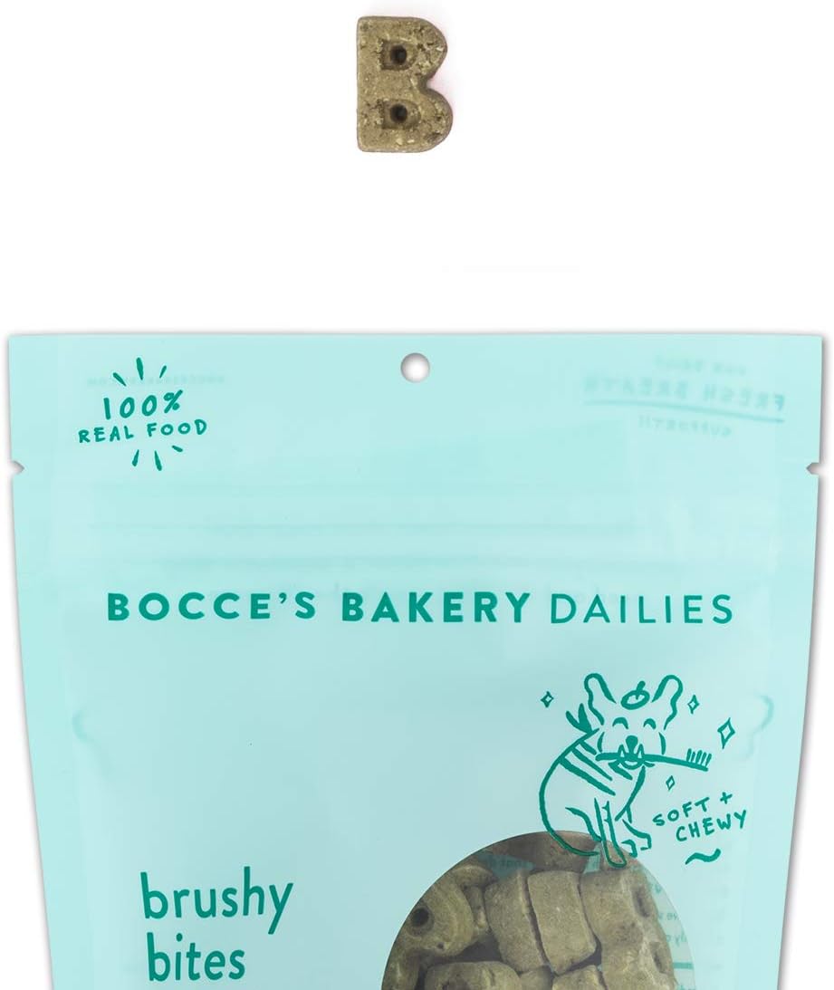 Bocces Bakery Oven Baked PB  Banana Recipe Treats for Dogs, Wheat-Free Everyday Dog Treats, Real Ingredients, Baked in The USA, All-Natural Soft  Chewy Cookies, Peanut Butter  Banana, 6 oz