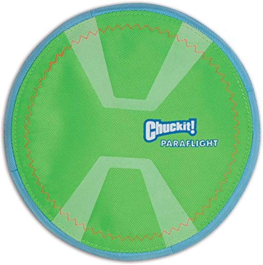 ChuckIt! Paraflight Flying Disc Dog Toy, Large (9.75), Orange And Blue