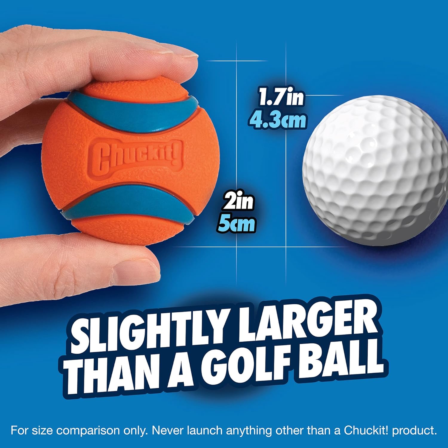 Chuckit! Ultra Ball Dog Toy, Medium (2.5 Inch Diameter) Pack of 2, for breeds 20-60 lbs