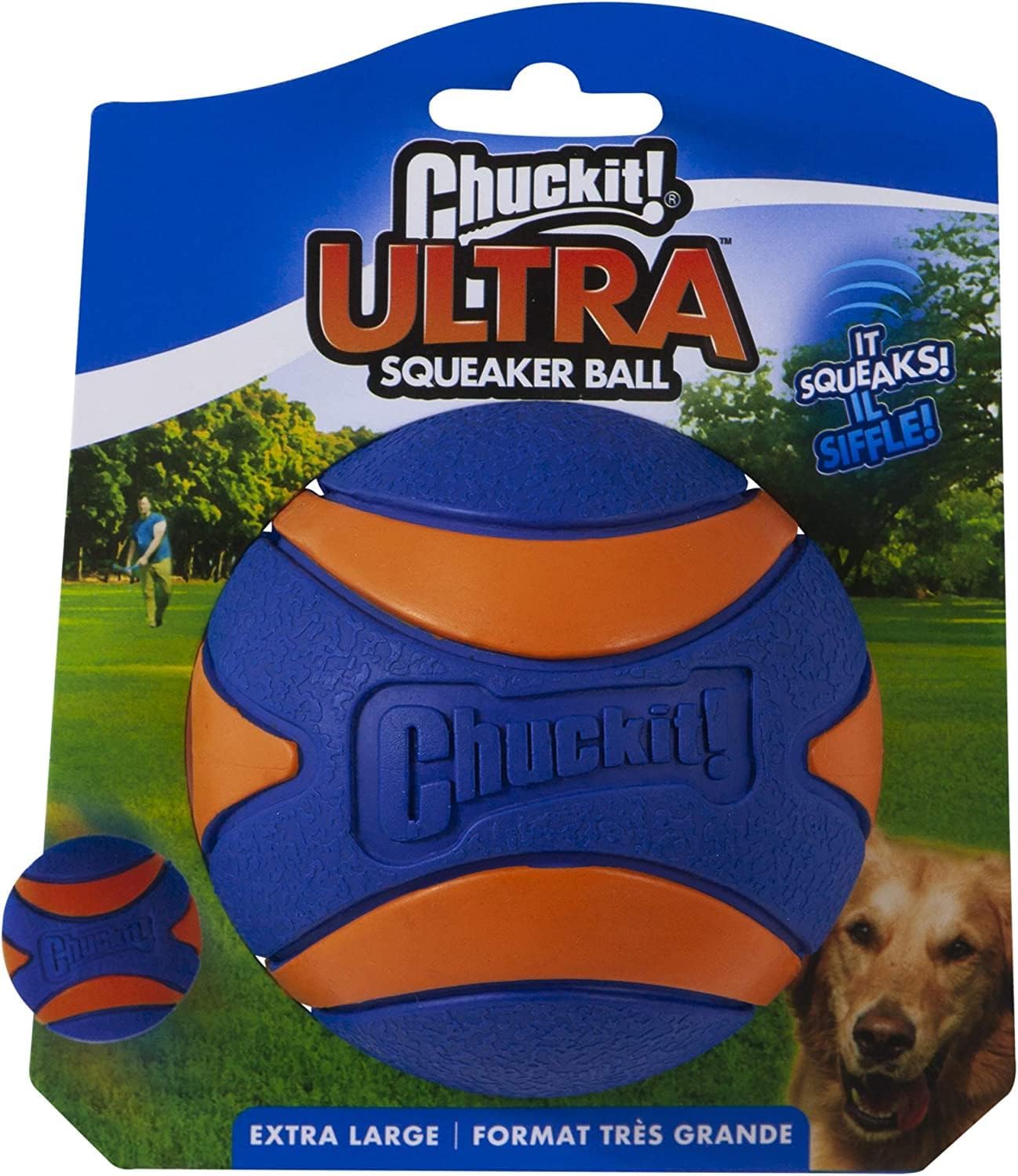 Chuckit! Ultra Ball Dog Toy, Medium (2.5 Inch Diameter) Pack of 2, for breeds 20-60 lbs