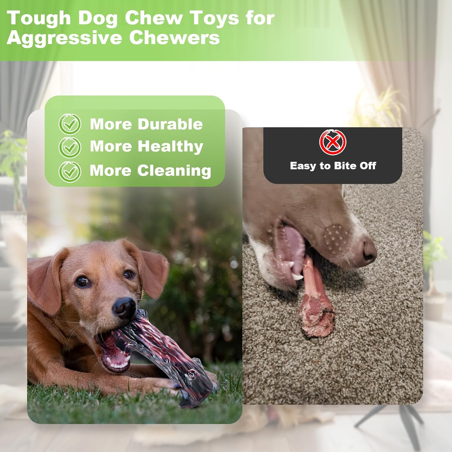 Dog Toys for Aggressive Chewers: Dog Chew Toy/Large Dog Toys/Tough Dog Toys/Heavy Duty Dog Toys/Durable Dog Toys for Large Breeds Dogs/Super Chewer Dog Toys to Keep Them Busy (Blue)