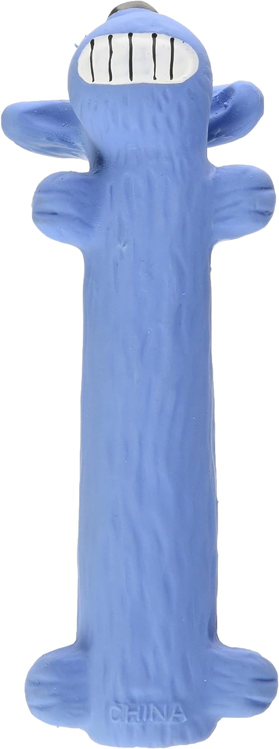 Multipet Original Loofa Dog Latex Ruff 6 Dog Toy, Assorted Colors for small breeds.