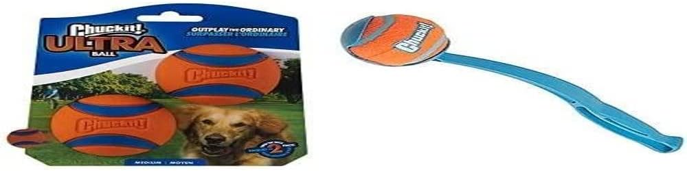 Chuckit Classic 26M Dog Ball Launcher, 26 Length, Includes Medium Ball (2.5) For Dogs 20-60 Pounds, Made in USA
