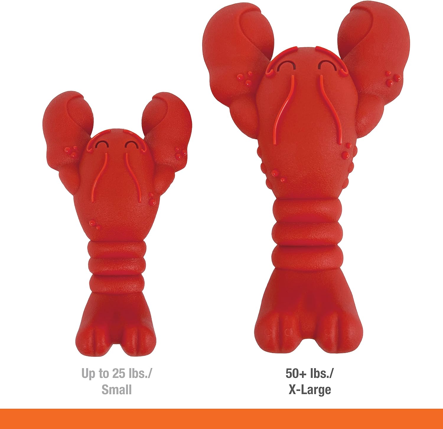 Nylabone Lobster Dog Toy Power Chew – Cute Dog Toys for Aggressive Chewers – with a Funny Twist! Filet Mignon Flavor, X-Large/Souper