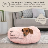 Best Friends by Sheri The Original Calming Donut Cat and Dog Bed in Shag Fur Taupe, Small 23 Review